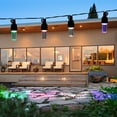 thumbnail image 5 of Hanging Outdoor Projector String Lights 10 Colored Decorative LED Waterproof Patio Lights Outdoor Café Patio Lights for Bistro Garden, 5 of 7