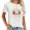 White, variant on Myrtle Beach Retro Vintage 80s Style Women's Fashionable Graphic Tee - Soft and Breathable Material for Hot Weather