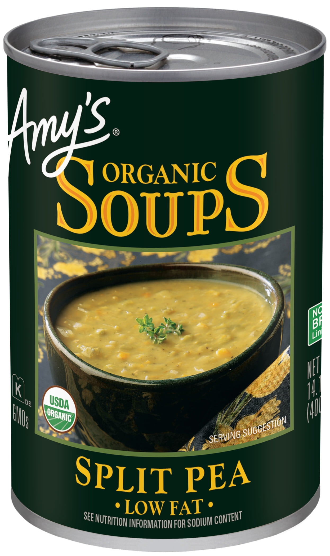 Amy's Kitchen Low Fat Organic Split Pea Soup, 14.1 Oz