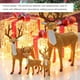 thumbnail image 3 of 15/20/25/30cm Elk de Navidad ciervo de simulación de felpa 2022 decoración de Año Nuevo hogar adornos de regalo de Navidad Noel Navidad Kits de decoración para fiestas Marrón 30 centimetros Cateissary JJ16210-04, 3 of 6