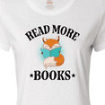 thumbnail image 4 of Inktastic Reading Group Fox Read More Books Women's T-Shirt, 4 of 5