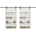 thumbnail image 4 of 42'' x 84'' Wood and Primed Bookshelf Barn Door with Mounting Hardware Kit(Soft Close Inclued), 4 of 9