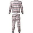 thumbnail image 2 of Ensemble de Pyjama pour Enfant Adulte Hommes Femmes Hibou de Noël, 2 of 5