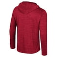 thumbnail image 3 of Men's Colosseum Cardinal Arkansas Razorbacks Always Sunny Lightweight Quarter-Zip Hoodie, 3 of 3