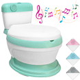 thumbnail image 1 of Baño Entrenador para Niños con Sonido Antideslizante Asiento Acolchado Diseño Realista - Verde, 1 of 7