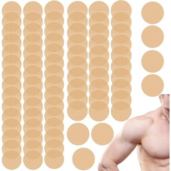100Pairs/200Pieces Nipple Cover for Men,Happon Disposable Mens Nipplecovers Nipple Stickers for Daily Life Cycling Running,Nipple Chafing Prevention