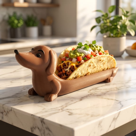 Dachshund Hot Dog Tray Sausage Dog Shaped Food Serving Tray Sandwich Holder Snack Plate Novelty Tableware Party Decor for Picnic BBQ Kitchen Dining Table Display Food Presentation Accessory