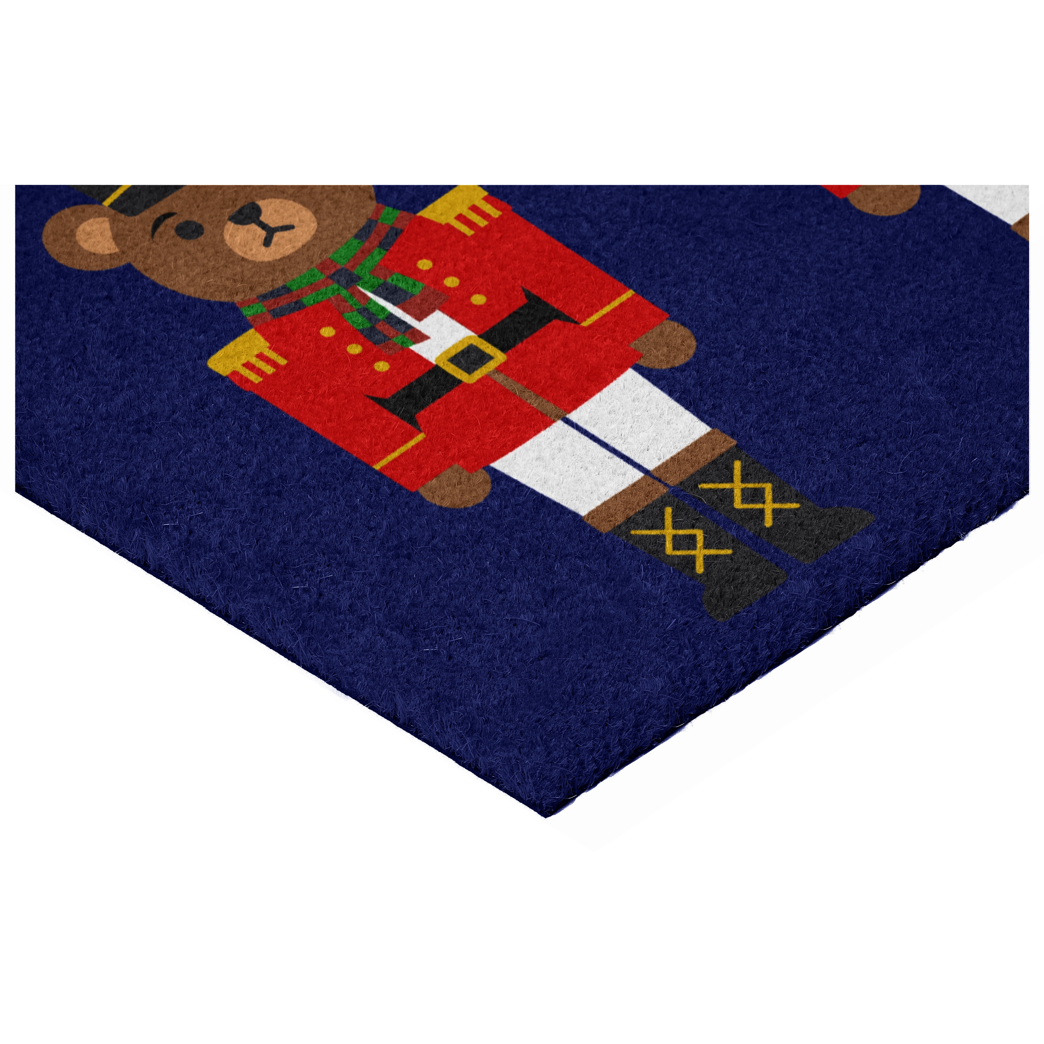 Calloway Mills 117811729 Christmas Bear in Blue Doormat 17" x 29"