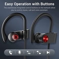 thumbnail image 3 of VRIFOZ Bluetooth Headphones, Bluetooth 5.3 IPX7 Waterproof Wireless Sports Earbuds for Workout Gym, 16 Hrs Playtime Running Headphones with Noise Cancelling Mic, HiFi Bass Stereo in-Ear Earphones, 3 of 5