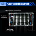 thumbnail image 4 of DIY Sound Control LED Music Spectrum Rhythm Light Kits Audio Frequency Display PCB Soldering Project Practice Solder Kit,1 * DIY LED Music Spectrum Light kit, 4 of 7