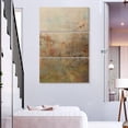 thumbnail image 3 of Elephant Stock Abstract Silence Wall Art - Vertical Multi Panel Canvas - Living Room Wall Decor - Abstract Multi Panel - Brown And Blue Decor By Osnat Tzadok - 48" x 74", 3 of 8