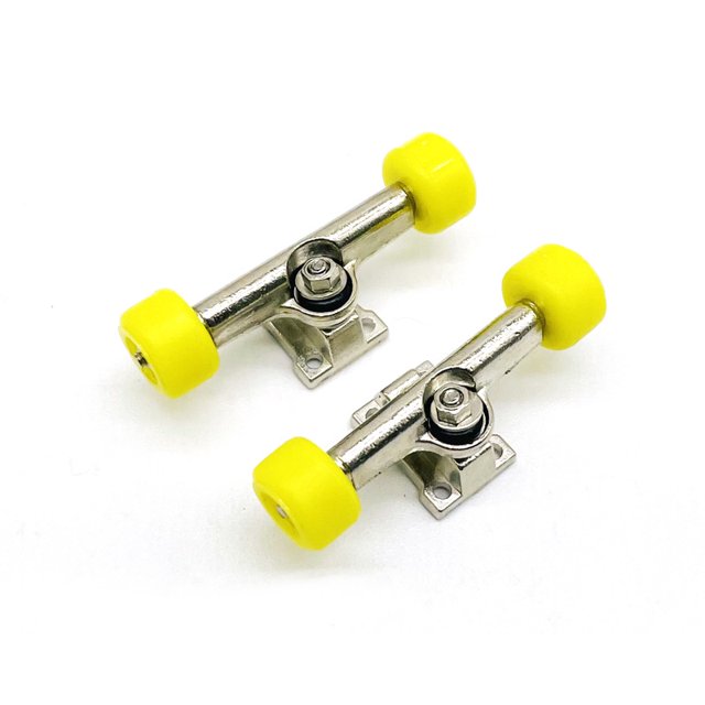 Soporte de patineta con punta de dedo, rueda de cojinete, color ecológico, puente dinámico, pieza de patineta de dedo de arce profesional