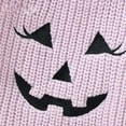 thumbnail image 5 of Odeerbi Infant Girls Halloween Sweater Cute Winter Thermal Knit Crewneck Sweater Baby Halloween Cute Sweater Baby Knitted Top Infant Clothes Purple, 5 of 6