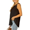 thumbnail image 2 of Doublju Women's Round Neck Sleeveless Tunic Tank Tops (S-3X), 2 of 4