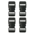 thumbnail image 1 of Uxcell 4Pcs Hebillas de Liberación Lateral Rápida para Cintas de Cinturón y Mochilas de 1", 1 of 5