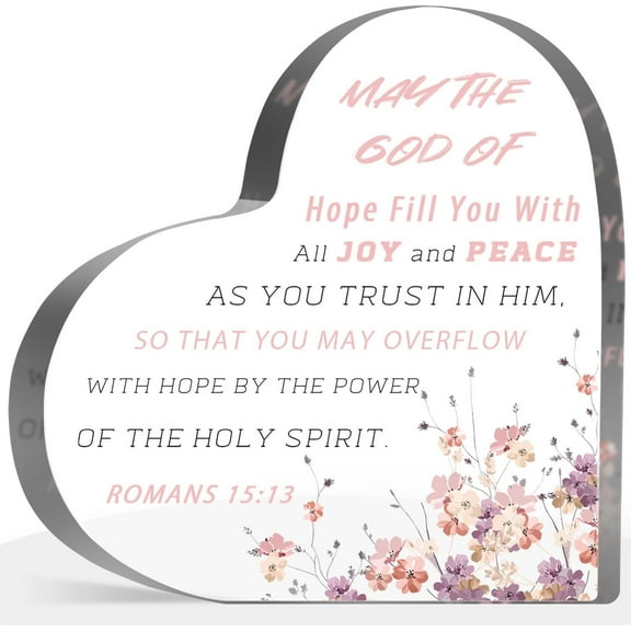 Christian Gifts for Women Men, Baptism Gifts for Girls Boys, Inspirational Bible Verse Decor for Home Office, Religious Christening Confirmation Decor Sign