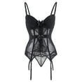 thumbnail image 1 of Mujeres Floral Overbust Corset Bustier Lencería Top Gothic Shapewear Ropa interior sexy Fridja nalpqowj30544, 1 of 4