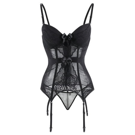 UPPADA Corset Tops for Women On Sale Plus Size Corset Tops for Women Underbust Corset Belt Overbust Corset with Straps Bodice Corset Lace Up Corset Dress Vintage Crop Top