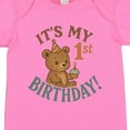 thumbnail image 4 of Inktastic Cute Teddy Bear 1st Birthday Celebration Boys or Girls Baby Bodysuit, 4 of 5