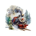 thumbnail image 1 of SIfdSeng Get it Fast Watercolor Steam Train Wall Stickers Tree Sticker Bedroom Living Room Office Decoration Decals, 1 of 7