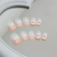 thumbnail image 4 of Embossed Cartoon Kids Nails for Girls Pink Rabbit Acrylic Press on Nails Short Full Cover Nail Tips Removable Nail Art, 4 of 6