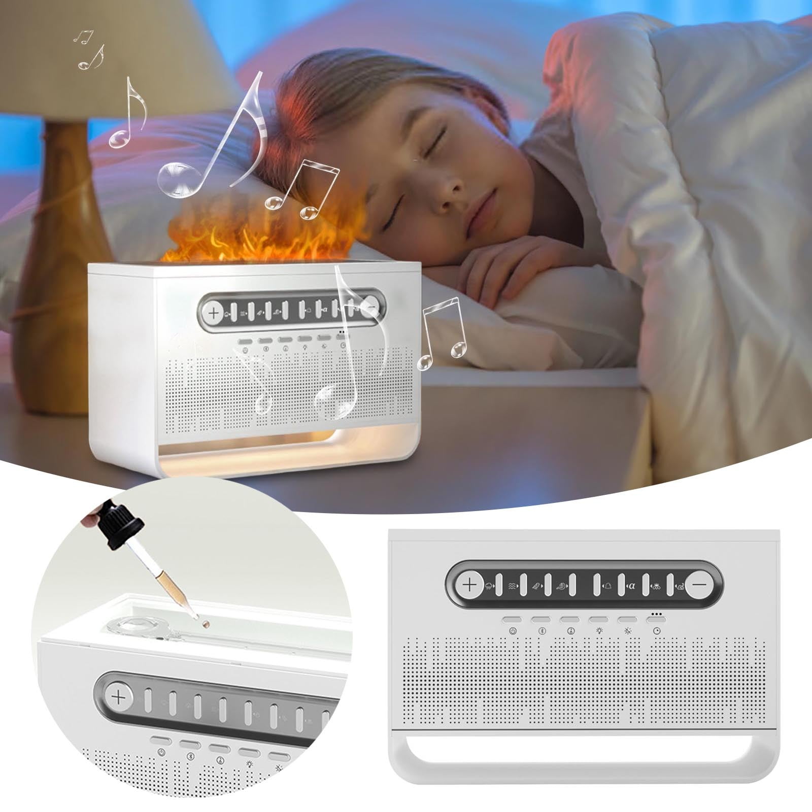 Achine à Bruit Blanc Portable Pour Bébé : Easy@Hoe 26 Sons Apaisants Usicaux Avec Veilleuse