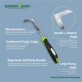 Garden Guru Patio Crack Weeder Tool with Ergonomic Handle, Rust