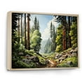 thumbnail image 2 of Designart "Majesty Redwood Forest Tree II" Tree Redwood Floater Framed Canvas Print, 2 of 7