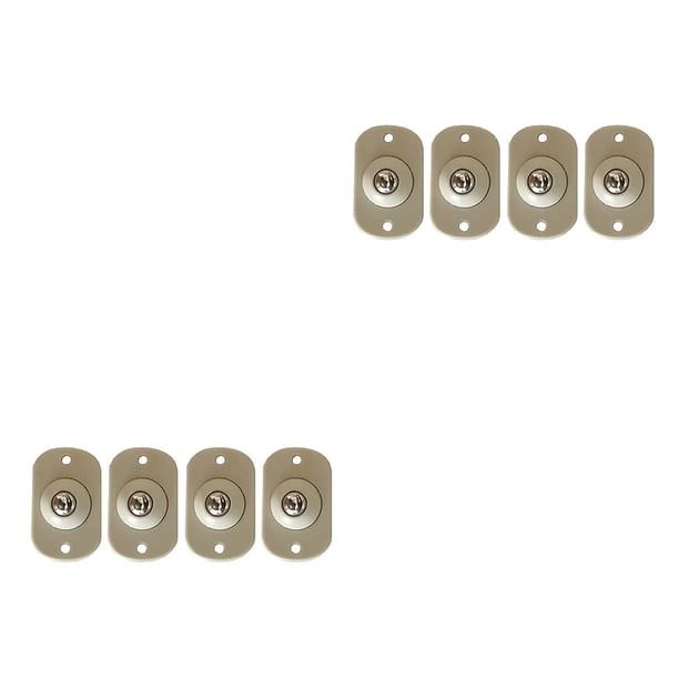 Toystoory Paquete de 4 ruedas autoadhesivas, caja de almacenamiento de muebles adhesivos de 360 grados, Mini polea de de bajo ruido, Cuenta de acero 2piezas