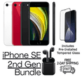 thumbnail image 1 of Apple iPhone SE (2e Gén) A2275 (Entièrement Débloqué) 128 Go Rouge (Grade A) Ensemble avec Verre Trempé Pré-Installé et Écouteurs Bluetooth, 1 of 5