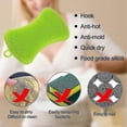 thumbnail image 2 of 3 Pieces Of Pe Dishwashing Bru -type -insulating Ntat Pot Dishwashing Bru Functal Scouring Pads, 2 of 4