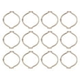 thumbnail image 3 of Utopia Alley Shower Hooks - Shower Curtain Rings for Bathroom - Rust Proof Shower Curtain Hooks for Shower Curtain or Liner - Set of 12, Brushed Nickel, 3 of 10