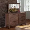 thumbnail image 2 of New Classic Furniture Cagney 6-Drawer Solid Wood Dresser in Chestnut, 2 of 6