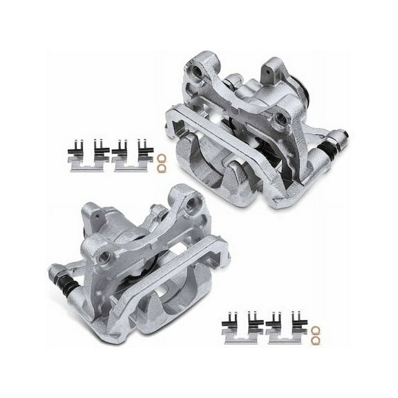 Rear Brake Caliper Set 2 - Compatible with 2016 - 2020 Mazda CX-5 - Autopart Premium