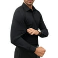 thumbnail image 4 of sogami Long Sleeve Stretch Dress Shirts for Men Button Down Shirt Slim Fit, 4 of 8