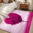 thumbnail image 4 of Rectangle Area Rugs 4 x 6 Ft, Valentine's Day Non-Slip Residential Carpet, Pink Love Heart Trees Spring Romance Indoor Crawling Mats Runner Rugs for Living Room/Dining Room/Bedroom, 4 of 8