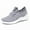 Gray, variant on Womens Sneakers Breathable Mesh lightweight Lace-up Woman Running Athletic Tennis Walking Shoes Black Size 6.5