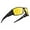 Frame: Black /Lens: Yellow, variant on KastKing IllumiLens Night Vision Glasses, Reduce Glare and Enhance Vision，Night Driving Glasses for Men Women,