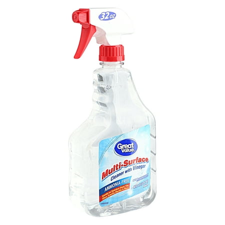 (2 Pack) Great Value Multi-Surface Cleaner with Vinegar, 32 (Best Vinegar To Clean With)