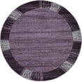 thumbnail image 1 of Unique Loom Del Mar Collection Area Rug-Transitional Inspired with Modern Contemporary Design, 6' 0 x 6' 0 Round, Purple/Beige, 1 of 4