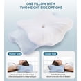 thumbnail image 5 of DONAMA Contour Pillow for Neck Pain and Side Sleeping,Cervical Pillows,Queen,Blue, 5 of 8