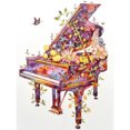 thumbnail image 2 of Cuadros Decorativos Taladro completo ronda diamante pintura instrumento musical Rhinestone decoración (B4109) Tmvgtek embutido en tela, 2 of 9