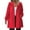 Red, variant on Women's Plus Size Long Waterproof Rain Jacket, Lightweight Hooded Windbreaker, Casual Outdoor Hiking Coat, Foldable Raincoat for Travel, All Season Rainwear, Packable Rain Jacket Yellow L
