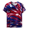 thumbnail image 5 of Utoimkio Clearance American Flag T Shirts for Women 4th of July Shirts Patriotic Shirt Casual Short Sleeve Graphic Tee Tops for Women, 5 of 6