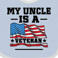 thumbnail image 4 of Inktastic Uncle Military Veteran Boys or Girls Baby Bib, 4 of 4