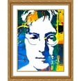thumbnail image 2 of Stephen Chambers 15x18 Gold Ornate Wood Framed With Double Matting Wall Art Titled - Lennon, 2 of 6