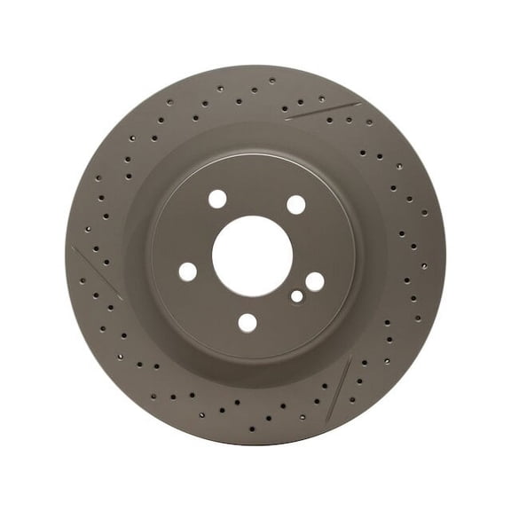 Rear Brake Rotor - Compatible with 2007 - 2008 Mercedes-Benz CLK63 AMG