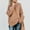 Khaki, variant on U.Vomade Women's Turtleneck Chunky Long Sleeve Sweaters Tops Color Block Knitted Pullover Jumper