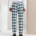 thumbnail image 4 of JIA JIA SHUANG Mens Dress Pants with Pockets Regular Fit Plaid Skinny Straight Leg Slacks Business Office Work Suit Pants, 4 of 7