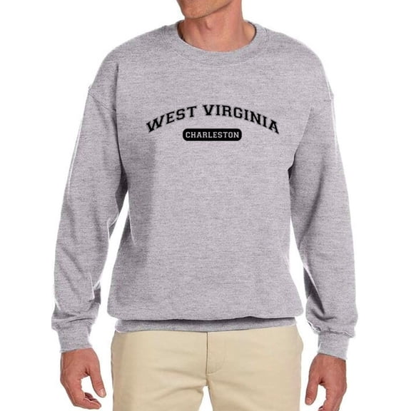 West Virginia, Charleston Men Sweatshirt, Male Large